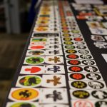 sticker row